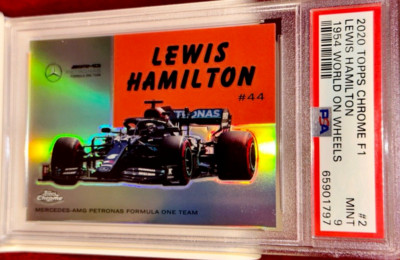 *LOW POP* Lewis Hamilton 2020 Topps Chrome F1 1954 World On Wheels #2 PSA 9 RARE