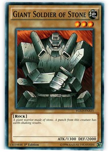 Giant Soldier of Stone - YGLD-ENA15 - Common - 1st Edition x3 - Near Mint