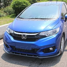FOR 2018-2021 HONDA FIT CARBON STYLE JDM FRONT BUMPER BODY KIT SPOILER LIP 3PCS
