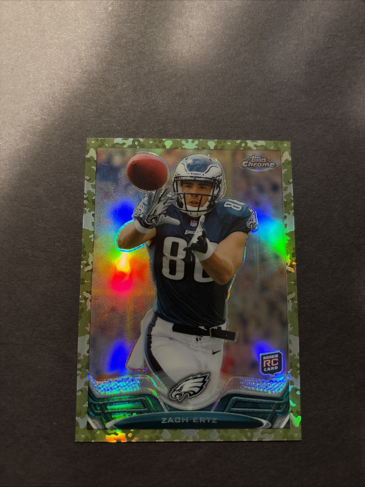 2013 Topps Chrome Military Refractor /499 Zach Ertz #76 Rookie RC