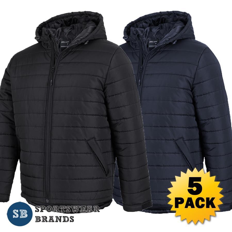 x Mens Hooded Puffer Jacket Winter Warm Hoodie Outdoor Work