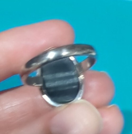 Large LABRADORITE Statement Ring 925 Sterling Sil… - image 6