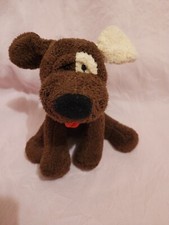 RUSS SNAPS Dog Plush Luv Pets Stuffed Beanie Animal 5" Brown White