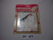 Decorplate Clear Plastic Plug Plate cover WP-02 NOS New Decor Light Switch Dual