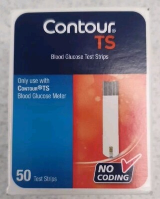 Contour TS Blutzuckerteststreifen - 1 Packung mit 50 Stück