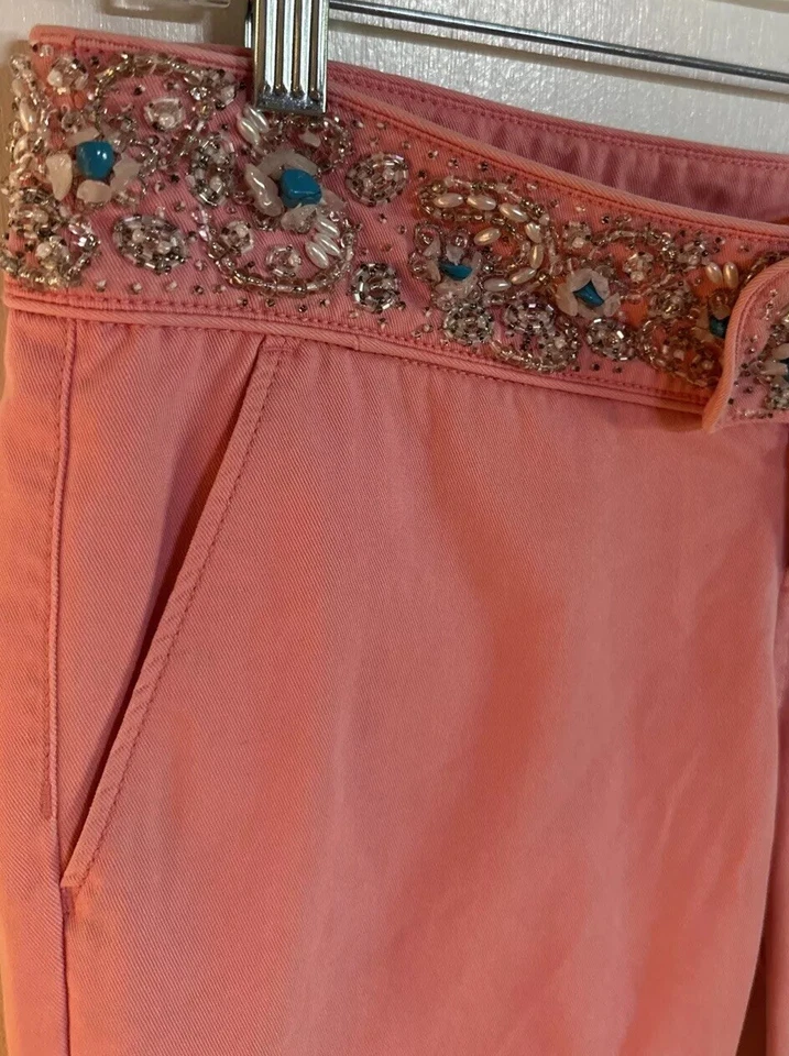 Twill Twenty Two Women’s Powder Pastel Pink Wide Leg Capri Pants Size 28 - Image 2 of 4