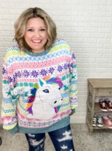 Pull De Noël Lumineux Blizzard Bay Pour Garçon - Bleu Cityscape Avec Rennes - Taille L