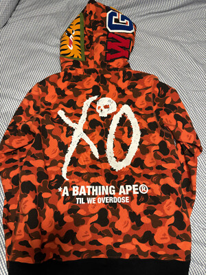 BAPE ✖︎ XO コラボシャークパーカー Bape x XO Camo Shark Full Zip Hoodie Medium | eBay