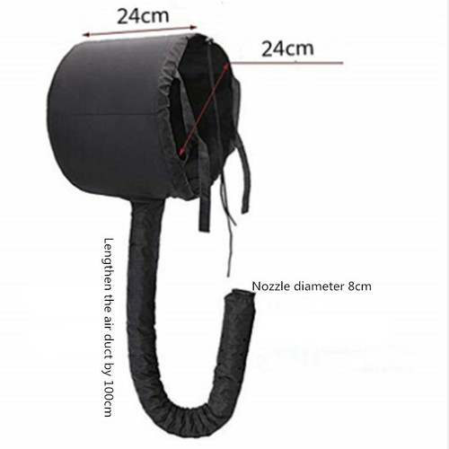 NEW Waterproof Soft Hair Drying Salon Cap Bonnet Hood Hat Blow Dryer Attachment - Picture 9 of 13