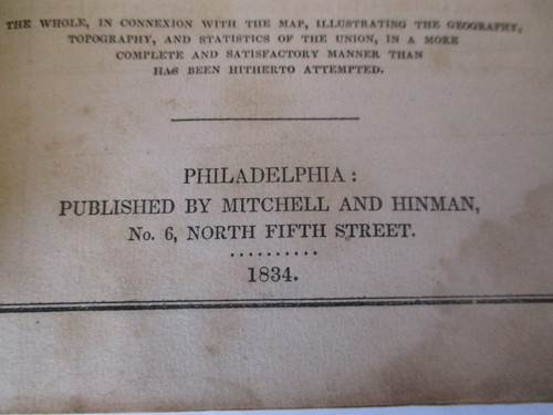 Mitchell, Samuel A / AN ACCOMPANIMENT TO MITCHELL'S REFERENCE - 1834 1st ed - Imagen 11 de 12