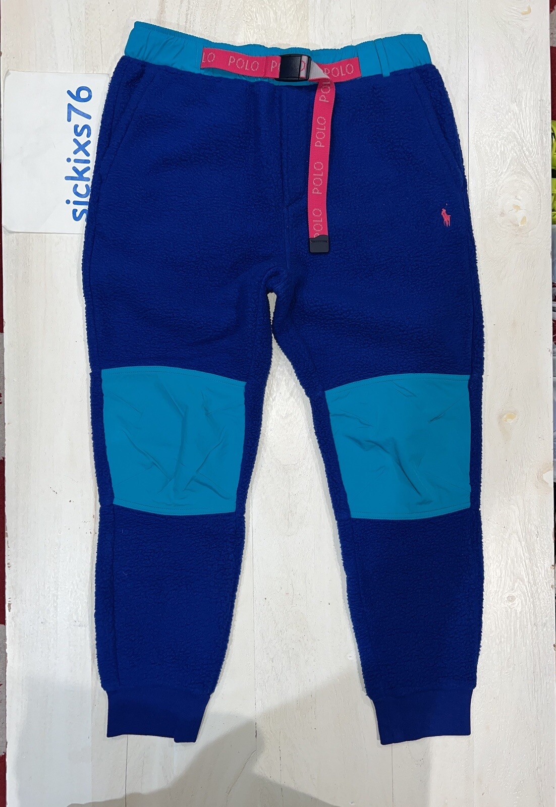 PONY Polo Ralph Lauren Hybrid Hiking Uomo Joggers 'Active Royal' Taglia S