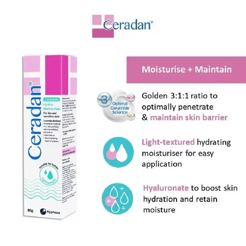 CERADAN Ceramide Hydra Moisturizer for Dry Skin 80g Original - Picture 6 of 9