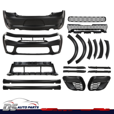 Fit For 15-22 23 Dodge Charger Hellcat Style Widebody Kit Bumper Front Rear NEW