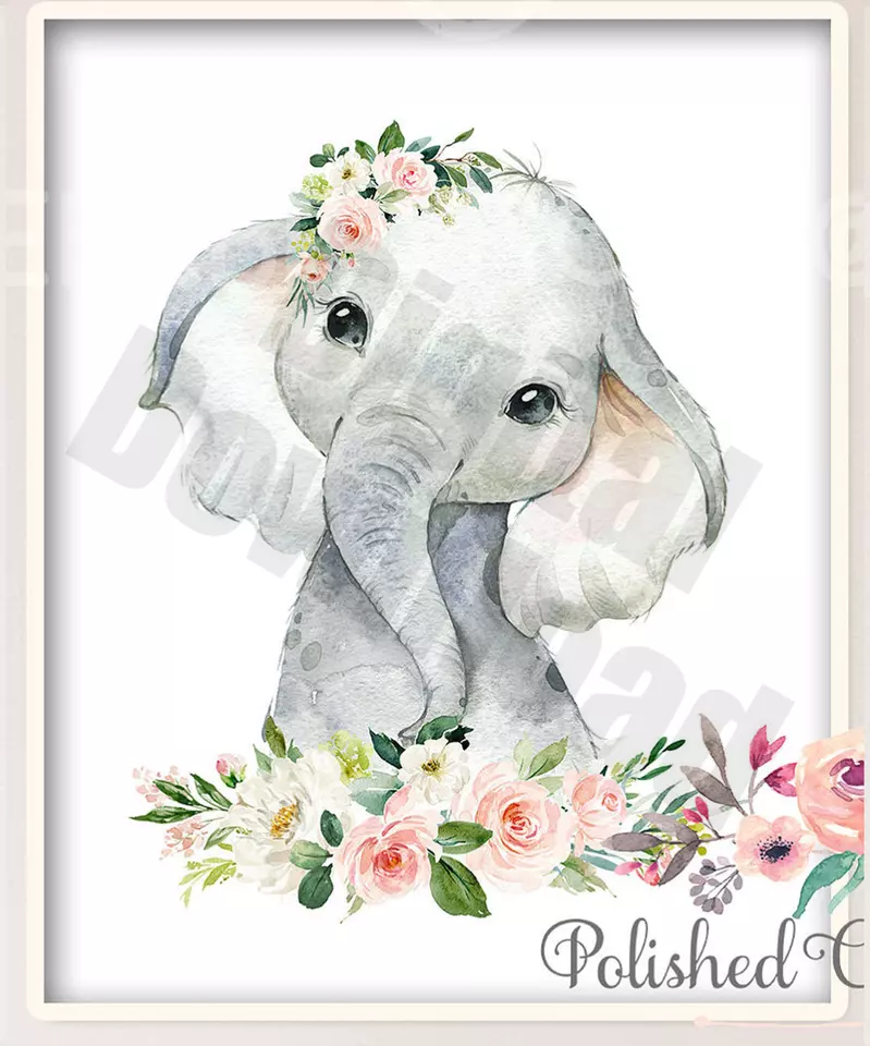 Juego de 6 impresiones de animales de safari/imprimibles rubor safari animales de zoológico agua Foto 2 de 4