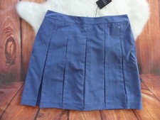 NWT IZOD Golf Blue X-tra Dry Polyester Pleated Front Skort Skirt size 10