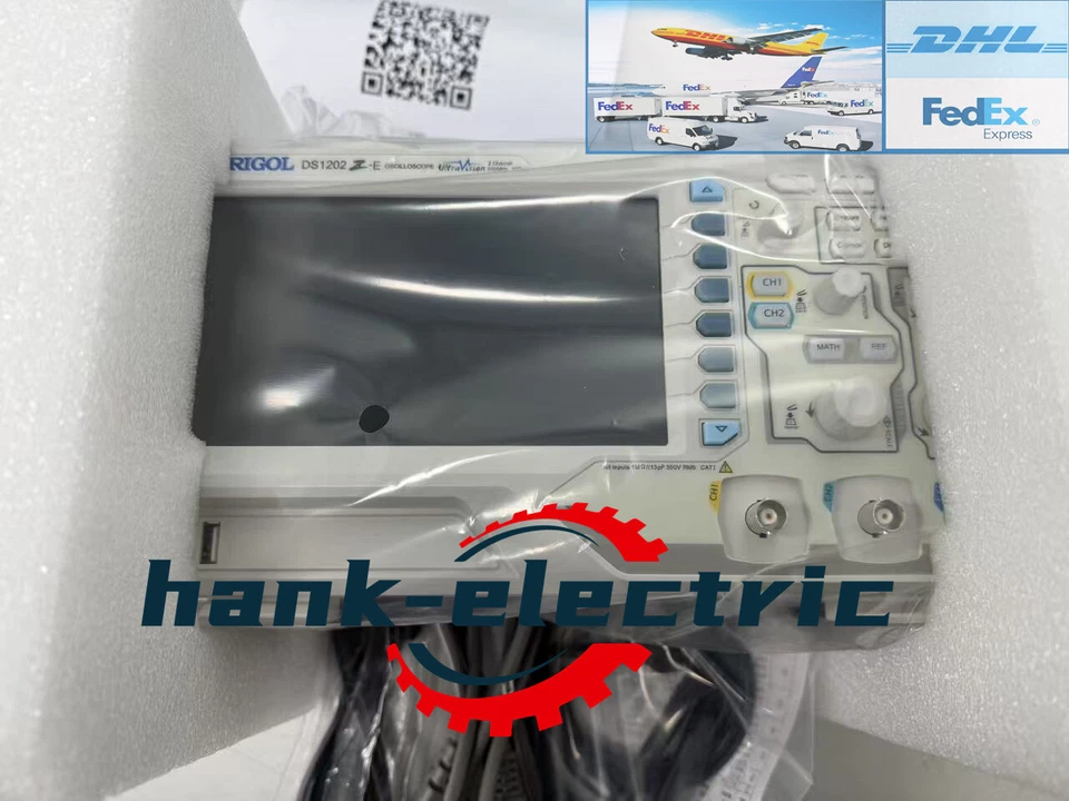 DS1202Z-E 200MHz Dual Channel Digital Oscilloscope 7" LCD with 2 Original Probes - Image 4 of 4