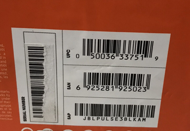 jbl pulse 3 serial number