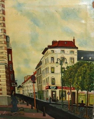 90s realist oil painting cityscape