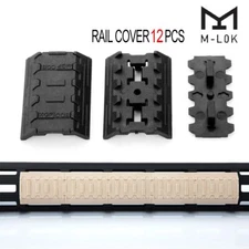 MLOK Rail Hand Protection Panel M-lok Rail Cover Panel for M-lok System 12 Packs