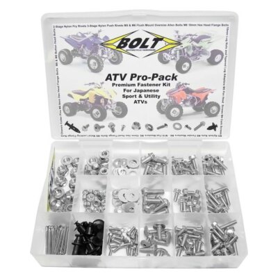 Bolt MC Hardware ATV Pro Pack Bolt Kit 2005-ATV 225pc Japanese ATV Fastener Kit