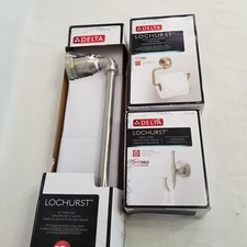Delta Lochurst 3-Piece Towel Bar Set In SpotShield Brushed Nickel