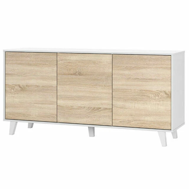 Mobili e pensili bianchi in plastica per la cucina