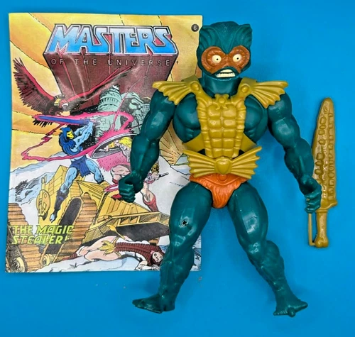 MERMAN Motu Masters Of The Universe He-Man Action Figure Complete Vintage
