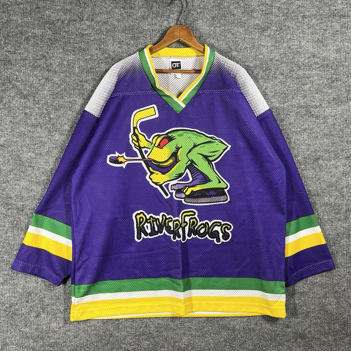 VINTAGE ECHL Louisville River Frogs Hockey Jersey Mens Size XL T