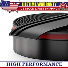 Racewill 1/2"x2.75"x35' RV Slide Out Seal Base Trailer Weather Stripping Black