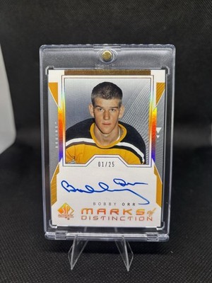 2018-19 SP AUTHENTIC MARKS OF DISTINCTION #MD-BO BOBBY ORR AUTO 01/25 Bruins