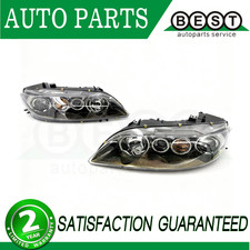 Pair For 08/2005-01/2008 Mazda 6 GG/GY LH+RH Head Light Front Lamp Black