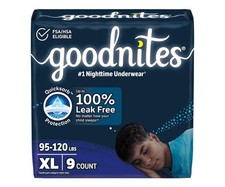 Goodnites Nighttime Bedwetting Underwear for Boys, Size:XL -9 ct. 95-120 lbs. 