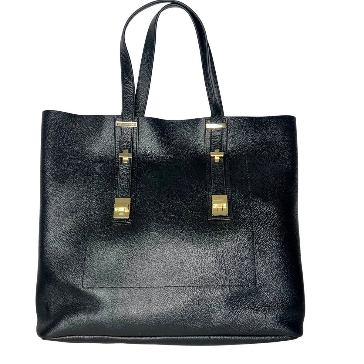 India Hicks Sleek Black Backpack with Gold Accents display picture 1