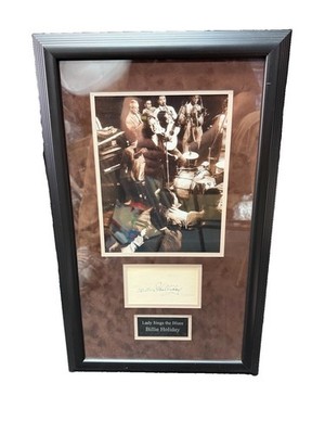 Billie Holiday Autograph Framed 8x10