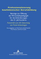 Professionalisierung KaufmäNnischer Berufsbildung Tade Tramm (U. A.) Taschenbuch