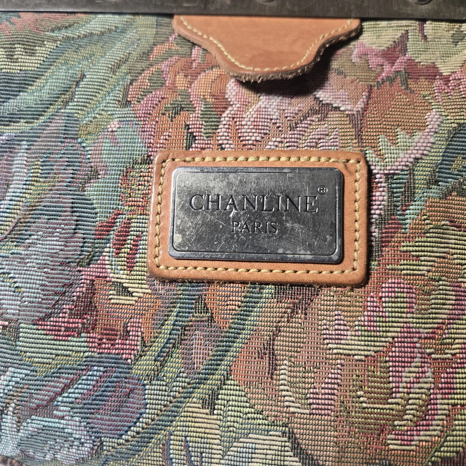 Винтажная сумка Chanline Париж гобелен - Изображение 2 из 4