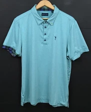 William Murray Men's Short Sleeve Green Performance Golf Polo Shirt Size L