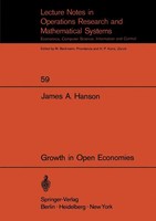 J. A. Hanson | Growth in Open Economies | Taschenbuch | Englisch | Vi | Springer