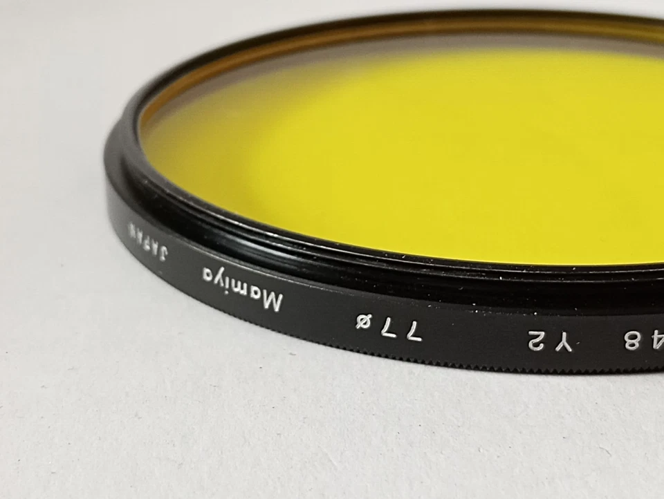 MAMIYA 77mm Y2 deep yellow Filter E 77 For professional Black And White - Image 2 of 4