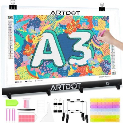 Leuchttisch A3 für 5D Diamond Painting - Helligkeit einstellbar