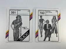 Stretch & Sew 351 & 782 Shell Top Culottes Shorts Sz 30-46 Bust/Chest UNCUT