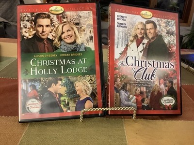 CHRISTMAS AT HOLLY LODGE & Christmas Club Used DVDs Hallmark Fun Free USA Ship