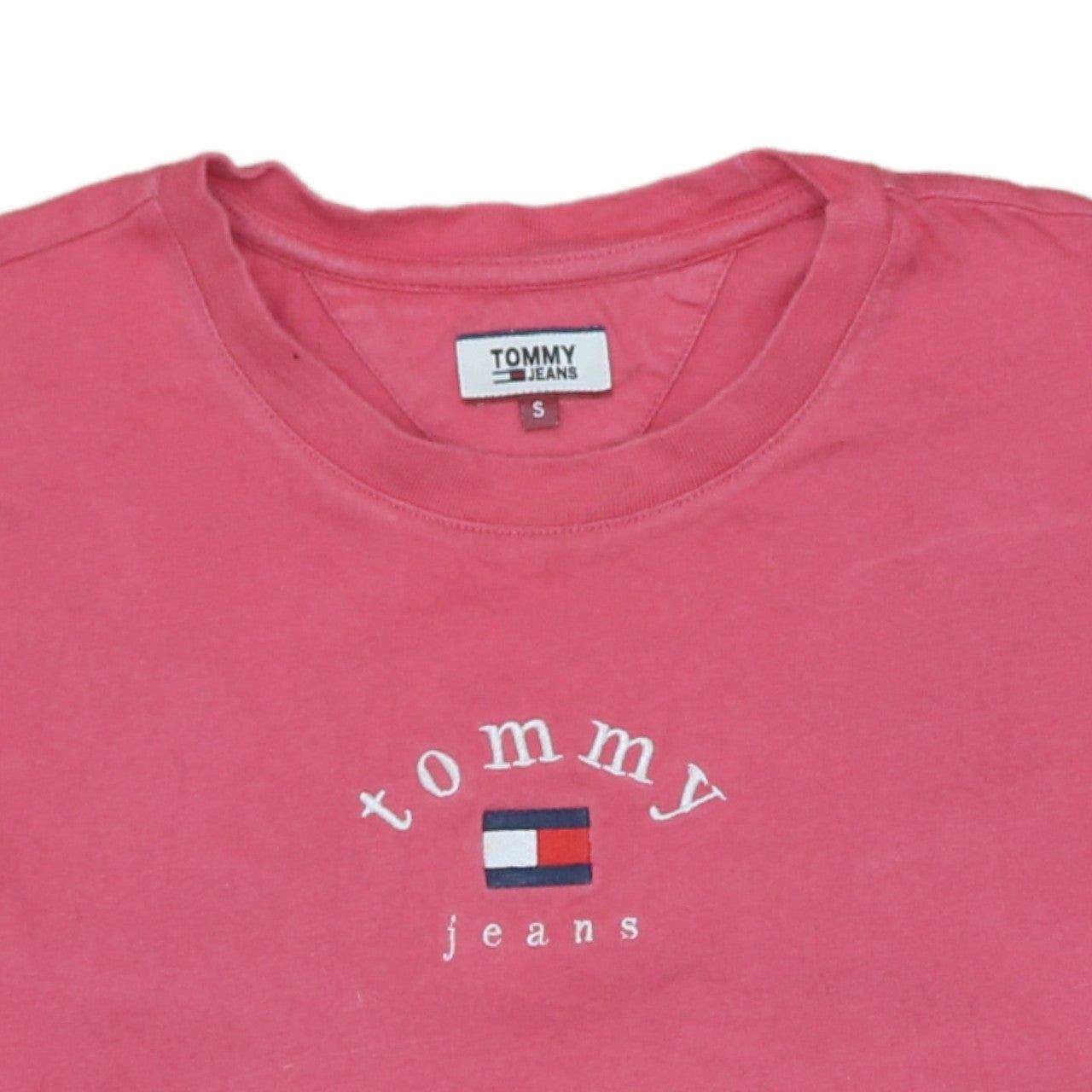 Tommy Jeans Pink T-Shirt Mens S image 3