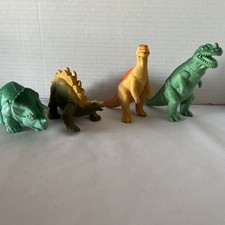 4 Vintage Playskool Definitely Dinosaurs 1988 Dinosaurs