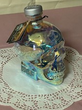 CRYSTAL HEAD VODKA SKULL AURORA BOREALIS DAN AYKROYD 750ML EMPTY W/SERIAL NUMBER