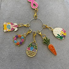 Wild and Colorful Bohemian Easter Charms Mobile Dust Plug Backpack Pull Tag