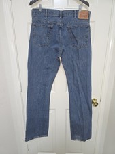 VINTAGE Levis 517 USA Jeans Mens 36x36 Blue Bootcut Western Cowboy Red Tab Denim