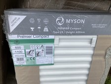 Myson Premier Compact Type 22 Double Radiator 600 x 1100 New White Packaged