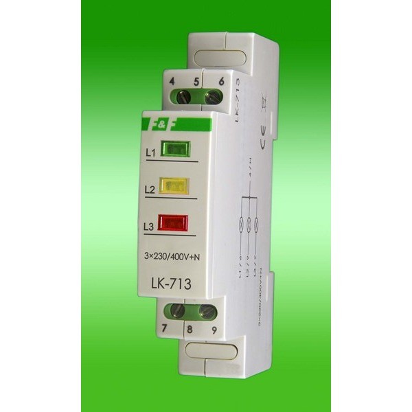 LK-713K SIGNAL LIGHT MODULAR 3X 1M 3X230V+N MULTICOLOURED