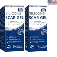 Lightweight Silicone Scar Gel 2 Pack   Fast-Absorbing Formula for All Skin Types